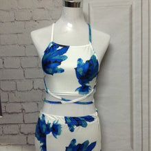 Women's Two Pieces Floral Print Beach Dress