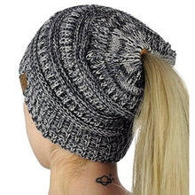 Knitted Ponytail Hat