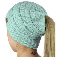 Knitted Ponytail Hat