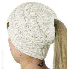 Knitted Ponytail Hat