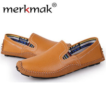 Merkmak 2017 Men's Shoes Fashion Genuine Leather  Driving Casual Loafers Moccasins Men Breathable Flats Shoes Zapatos Hombres