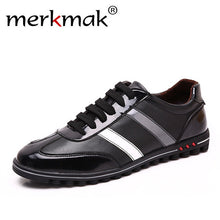Merkmak Big Size 37-46 Men Shoes Casual Fashion Men's Genuine Leather Moccasins Male Luxury Brand Designer Italian Mens Shoes