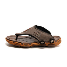 Merkmak Brand Hot Fashion Breathable Slippers Summer Shoes Genuine Leather Flip Flops Beach Slippers Best Quality Free Shipping