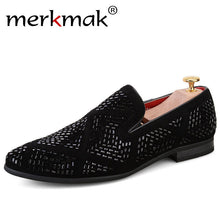 Merkmak Luxury Brand Men Loafers Handmade Leather Italian Loafers Flat Casual Shoes Driving Mocassins Party Wedding Dress Shoes