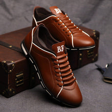 Merkmak Men Leather Shoes Casual Autumn Fashion Shoes For Men Designer Shoes Comfortable Big Size 38- 47 Mens Shoes Soft Loafers