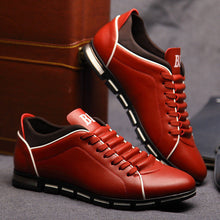 Merkmak Men Leather Shoes Casual Autumn Fashion Shoes For Men Designer Shoes Comfortable Big Size 38- 47 Mens Shoes Soft Loafers