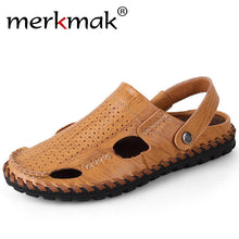 Merkmak Men Summer Shoes Sandals 2017 Beach Flip Flops Men Slipper Loafer Breathable Outdoor Boat Casual Men Shoes Drop Shipping
