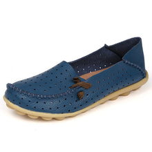 Merkmak Women's Shoes Fashion Breathable Loafer Dress Footwear Big Size Hole Design Female Flats Moccasin Sapatos Free Shipping