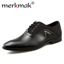 Merkmak Fashion Oxfords Men's Flats Shoes Leisure Business Dress Breathable Male  Footwear Autumn Outdoor Leather Shoes Dropship
