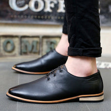 New 2017 Men Shoes Leather Top Brand Men's Oxfords Dress Shoes Spring Autumn Loafers Fashion Mens Flats Casual Male Man Shoes