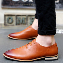 New 2017 Men Shoes Leather Top Brand Men's Oxfords Dress Shoes Spring Autumn Loafers Fashion Mens Flats Casual Male Man Shoes
