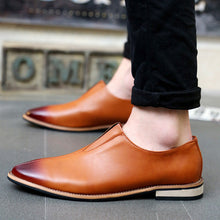 New 2017 Men Shoes Leather Top Brand Men's Oxfords Dress Shoes Spring Autumn Loafers Fashion Mens Flats Casual Male Man Shoes