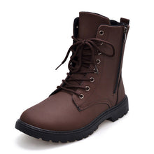 Merkmak British Style Men Boots 2016 Autumn Fur Warm Winter Man Martin Boots Ankle Wedge Fashion Casual High Top Zapatos Hombres