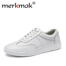 Merkmak Luxury Brand Super Fashion Men White Shoes Casual Leisure Street Style Shoes for Man Simple Classic Male Footwear