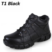 Merkmak Genuine Leather Men Boots 2016 Autumn Winter Fashion Ankle Climbing Army Boots Outdoor Waterproof Boots Zapatos Hombres