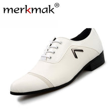 New 2017 Brand Oxfords Shoes For Men Casual Form Office Dress Shoes Summer Breathable Business Shoes Black White Drop Shipping