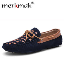 Merkmak 2016 Men Shoes Casual Genuine Leather Slip On Men Loafers Moccasins Flats Sapatos Masculino Comfortable Breathable Shoes