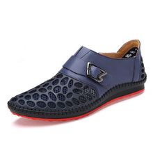 Merkmak Men Genuine Leather Shoes Slip On Casual Men Loafers Moccasins Flats Sapatos Masculino Comfortable Breathable Men Shoes