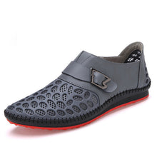 Merkmak Men Genuine Leather Shoes Slip On Casual Men Loafers Moccasins Flats Sapatos Masculino Comfortable Breathable Men Shoes