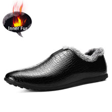 Merkmak Fur Inner Men Shoes 2016 Fashion Casual Brand Winter Warm Plush Slip On Loafer Men Breathable Flats Shoes Zapatos Hombre