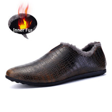 Merkmak Fur Inner Men Shoes 2016 Fashion Casual Brand Winter Warm Plush Slip On Loafer Men Breathable Flats Shoes Zapatos Hombre