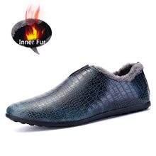Merkmak Fur Inner Men Shoes 2016 Fashion Casual Brand Winter Warm Plush Slip On Loafer Men Breathable Flats Shoes Zapatos Hombre