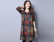 NYFS 2018 Autumn Winter Women dress Elegant Thick warm Long sleeve Cotton Loose Dress Vestidos Robe Elbise